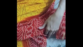 Seductive Indian Aunty in Sari Ravished by Young Stud with Explosive Cumshot